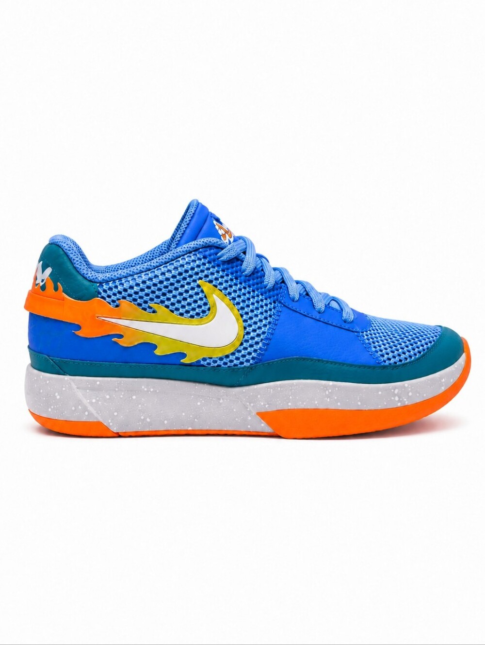 NIKE BLUE JA 1 "Backyard BBQ" BASKETBALL SNEAKERS Boys Size 7 Women's Size 8.5 - Picture 6 of 10